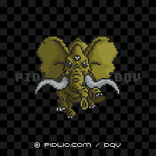 ダークマンモスの画像：SFC版ドラクエ5の敵・モンスター図鑑 ／ ドラクエ5攻略