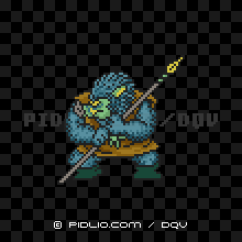 オークキングの画像：SFC版ドラクエ5の敵・モンスター図鑑 ／ ドラクエ5攻略