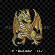 グレイトドラゴンの画像：SFC版ドラクエ5の敵・モンスター図鑑 ／ ドラクエ5攻略