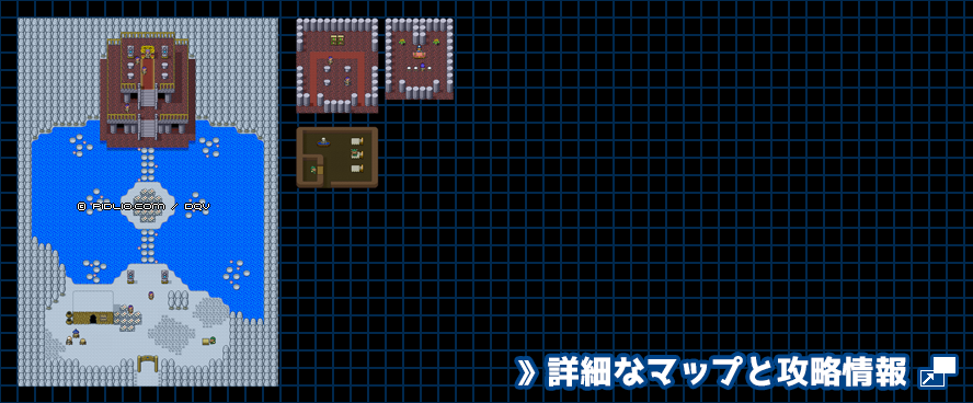 妖精の村の簡易マップ画像 ／ SFC版ドラゴンクエスト5攻略 ─ pidlio.com