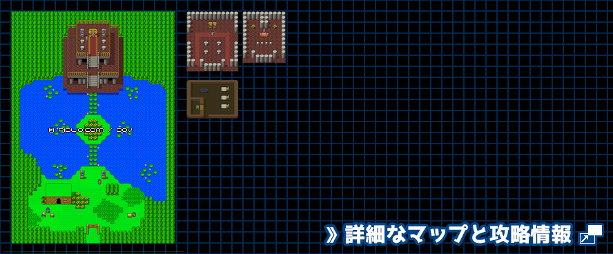 妖精の村の簡易マップ画像 ／ SFC版ドラゴンクエスト5攻略 ─ pidlio.com